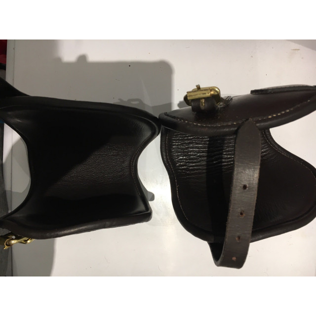 Protèges boulets cuir marron DMH