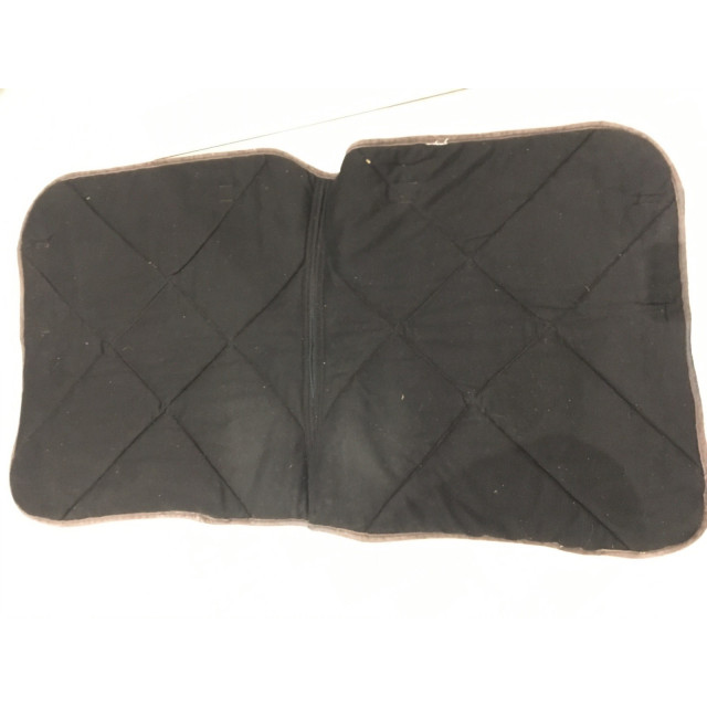 Tapis de dressage HKM gris et rouge velours