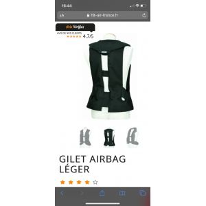 Gilet air bag hit air