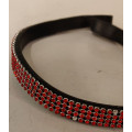 Têtière à strass rouge