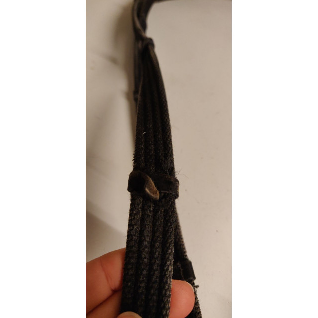 Rênes noir en tissue
