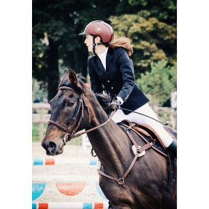 Collier de chasse Moumoute cuir Marron 5 points peu utilisé