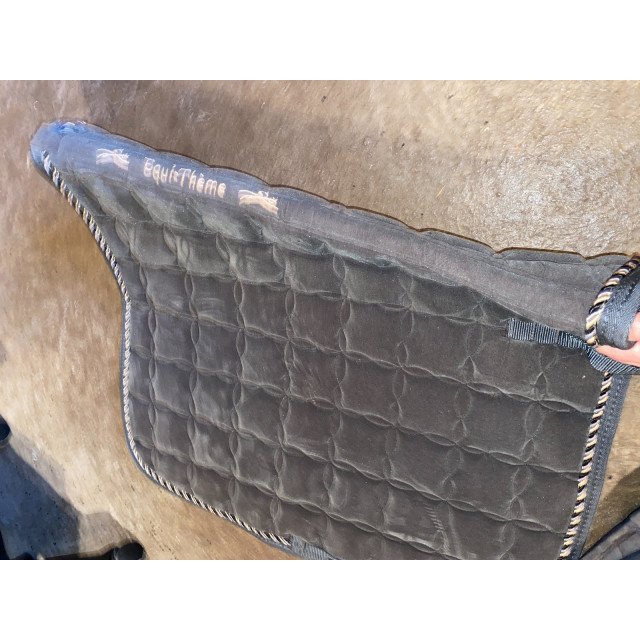 Tapis dressage equithème noir velour