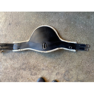 Sangle Bavette noir en mouton