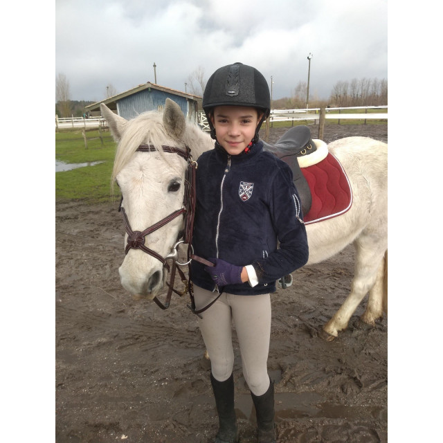 Filet muserolle croisée cuir