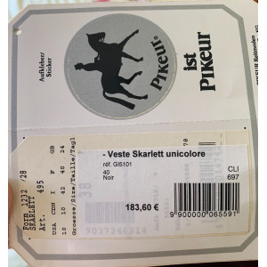 Veste concours Pikeur noire