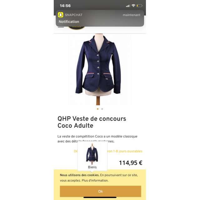 Veste de concours QHP