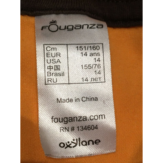 Polo orange Fouganza