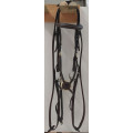 Bridon taille poney marron muserolle croisée padd