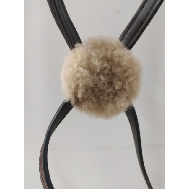 Bridon taille poney marron muserolle croisée padd