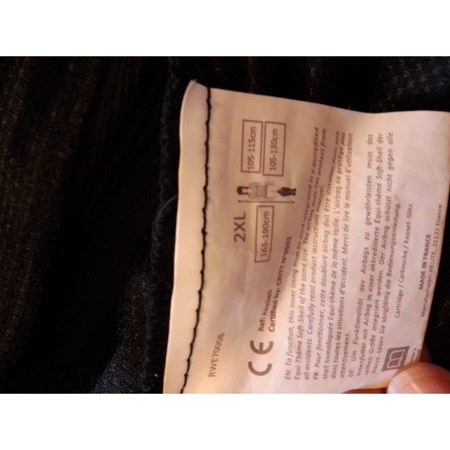 Blouson air bag équithéme helite