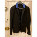 Veste horse pilot noir et bleu T M