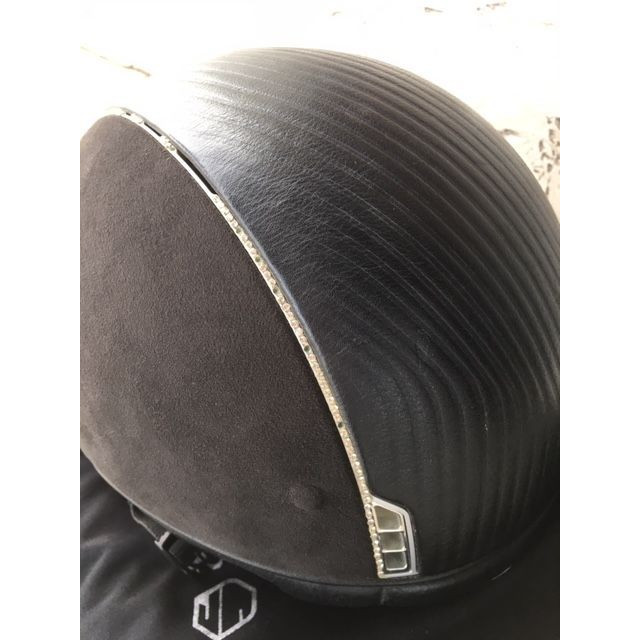 CASQUE SAMSHIELDS SWAROVSKI/ALCANTARA/CUIR