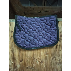 Tapis neuf violet métallique et noir