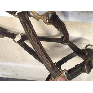 Licol cuir poney marron