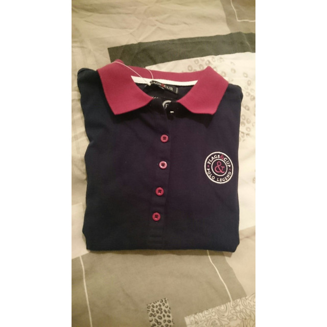 Polo Dame Tijuana, Flags and Cup, taille XS