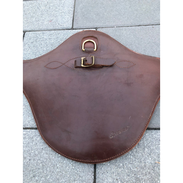 Sangle Bavette cuir marron