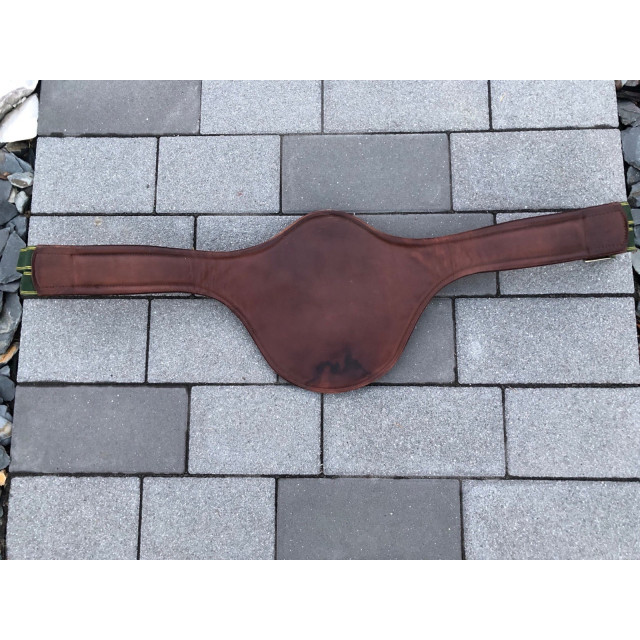 Sangle Bavette cuir marron