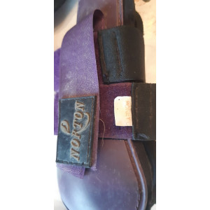 guêtres et protèges boulets violets