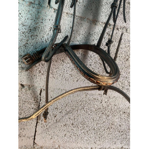 Bridon / Filet noir cheval