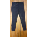 Pantalon équitation femme 500 basanes aggripantes bleu marine