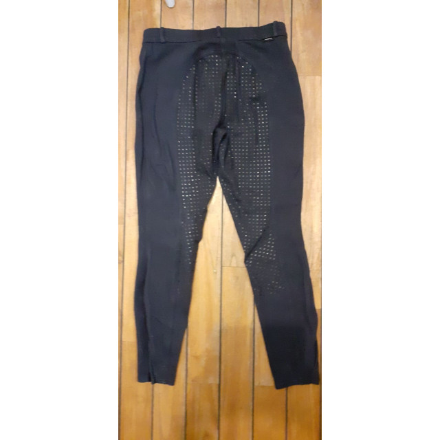Pantalon équitation femme 500 basanes aggripantes bleu marine
