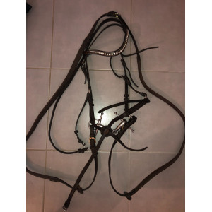 filet avec mors et 2 paires de rênes