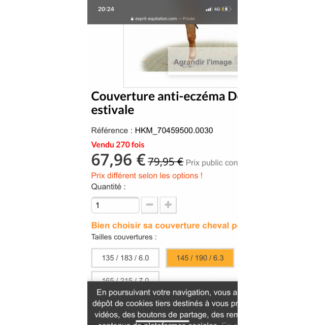 Couverture anti mouche anti eczéma