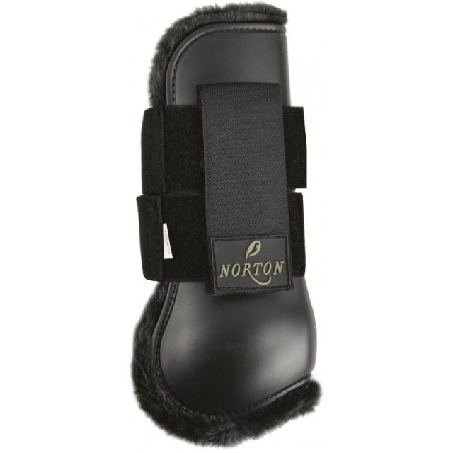 Ensemble guêtres + protèges-boulets noirs NORTON à moumoute
