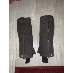 mini chaps marron riding world