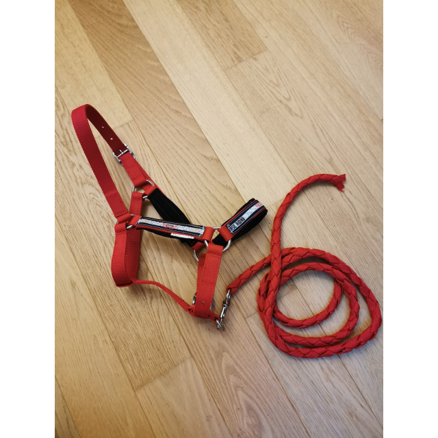 Licol Fouganza Rouge Double Poney