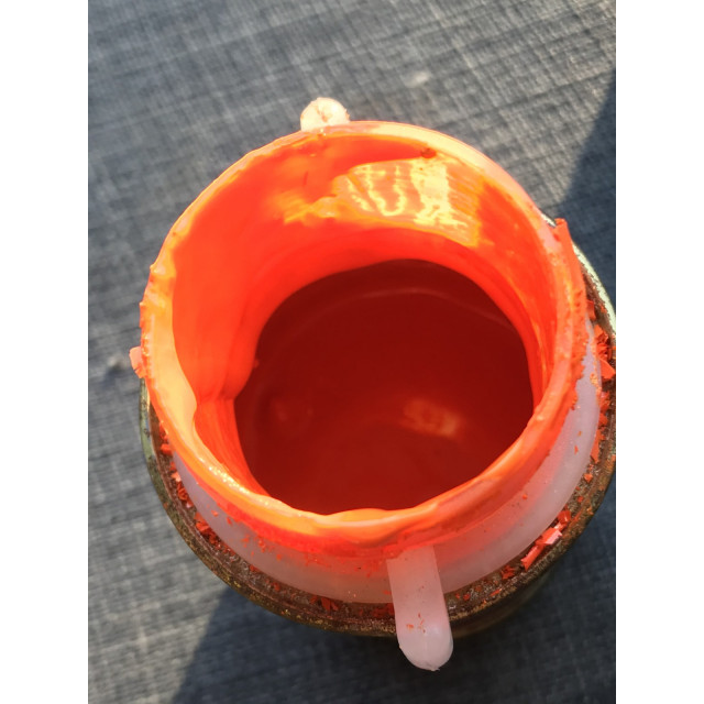 vernis orange pour sabot