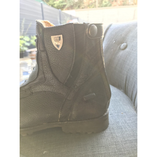 boots cuir noir