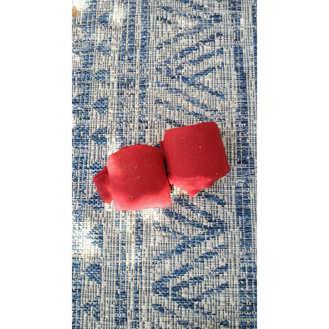 2 bandes de polo  bordeaux taille poney B