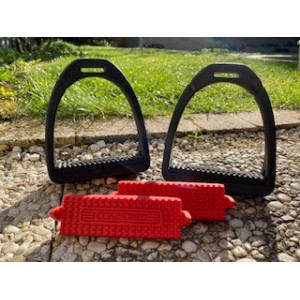 étriers Compositi noirs avec planchers interchangeables