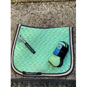 ensemble vert clair (tapis + guètres)