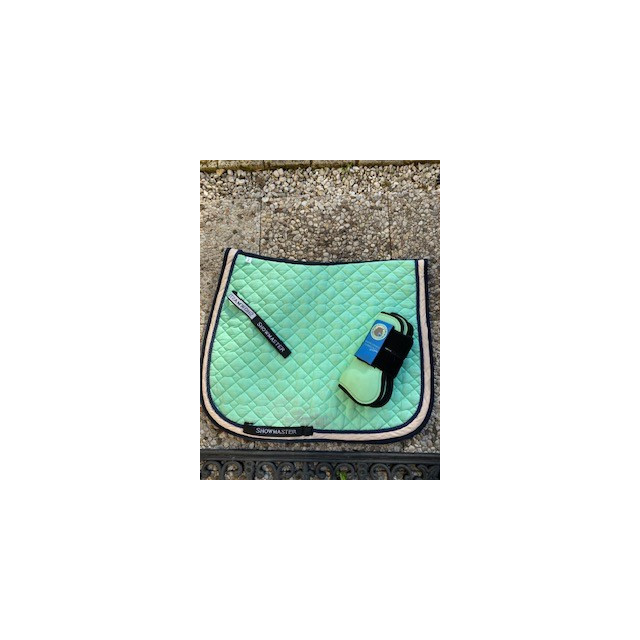 ensemble vert clair (tapis + guètres)