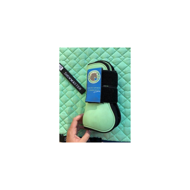 ensemble vert clair (tapis + guètres)