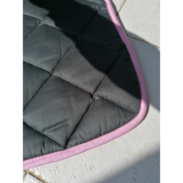 Tapis equithème gris/rose