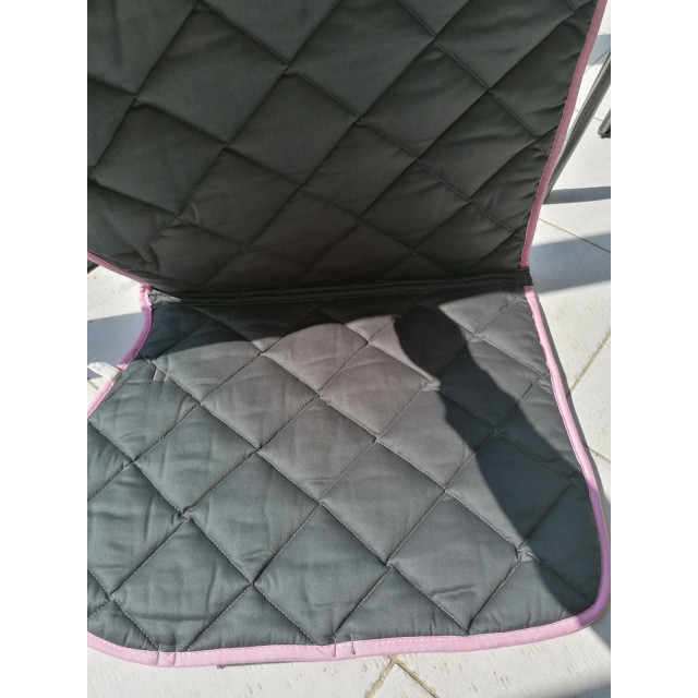 Tapis equithème gris/rose