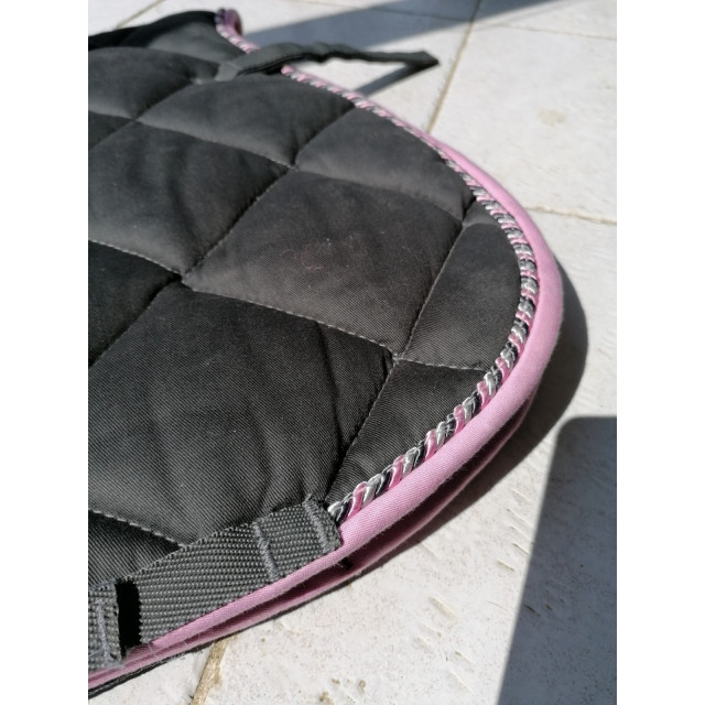 Tapis equithème gris/rose