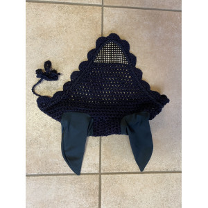 Bonnet bleu marine avec strass