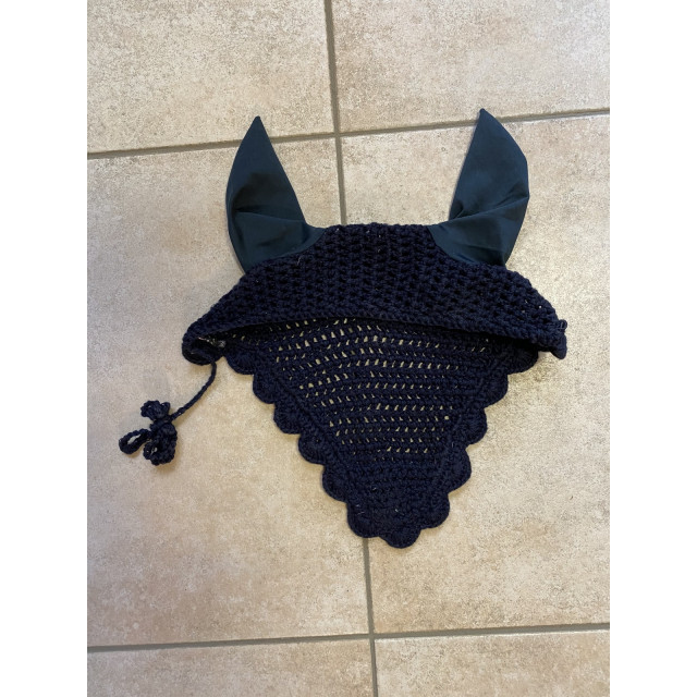 Bonnet bleu marine avec strass