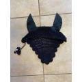 Bonnet bleu marine avec strass