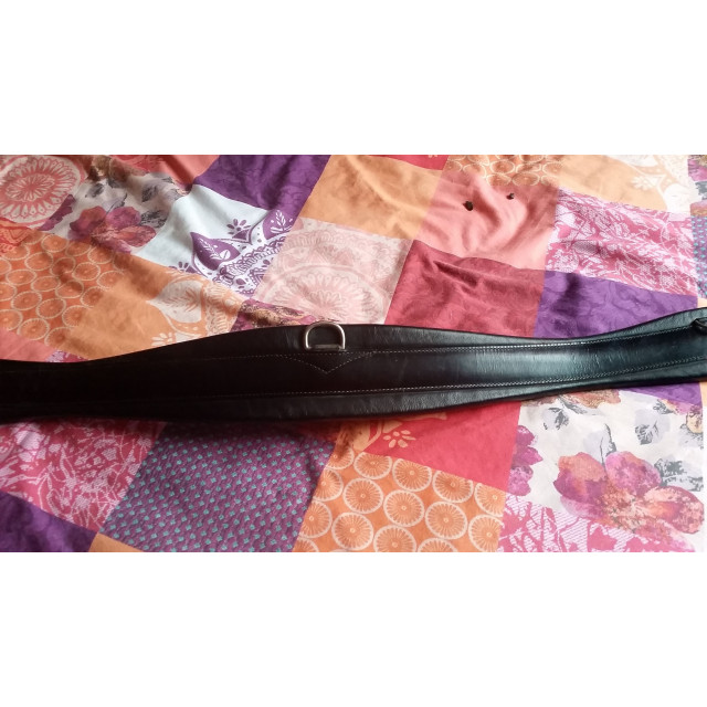 SANGLE PRESTIGE NOIRE CUIR DOUBLEE VEAU