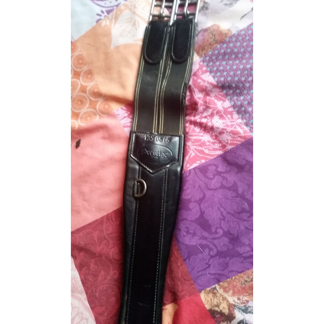SANGLE PRESTIGE NOIRE CUIR DOUBLEE VEAU