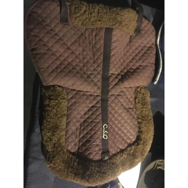 Amortisseur cso mouton véritable marron