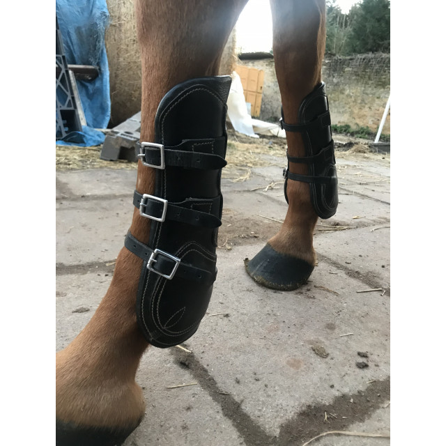 Guêtres en cuir de buffle
