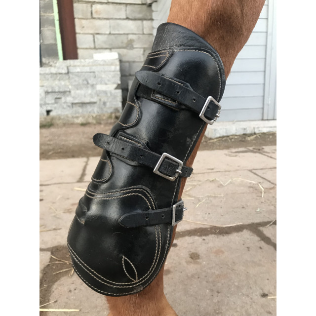 Guêtres en cuir de buffle