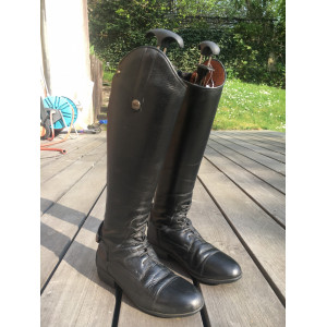 bottes noir en cuir equitheme 36